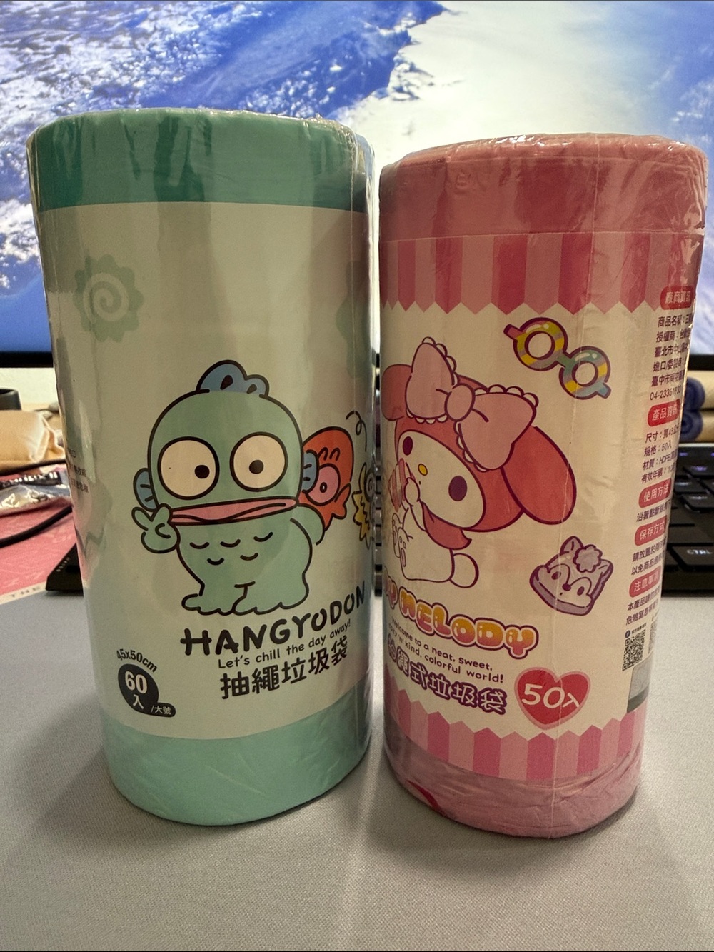 Sanrio Hangyodon & My Melody Characters Trash Bag Rolls